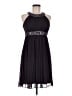 Xscape 100% Polyester Solid Black Cocktail Dress Size 6 - photo 1
