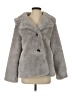 BCBGMAXAZRIA 100% Polyester Gray Faux Fur Jacket Size S - photo 1