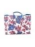 Tory Burch 100% Leather Floral Blue Leather Tote One size - photo 1