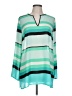 MICHAEL Michael Kors 100% Polyester Teal Long Sleeve Blouse Size L - photo 1