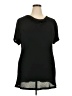 Venezia 100% Polyester Black Short Sleeve Top Size 18 - 20 Plus - photo 1