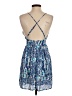 Aqua 100% Polyester Print Blue Cocktail Dress Size XS - photo 2