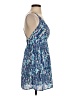 Aqua 100% Polyester Print Blue Cocktail Dress Size XS - photo 4