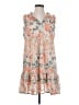 Umgee 100% Polyester Floral Orange Casual Dress Size S - photo 1