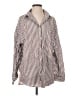 Cotton On Stripes Brown Long Sleeve Button-Down Shirt Size XS - photo 1