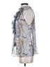 Zimmermann 100% Silk Blue Winsome Ruffle Top Size 4 (0) - photo 5