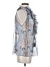 Zimmermann 100% Silk Blue Winsome Ruffle Top Size 4 (0) - photo 4