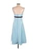Alfred Angelo 100% Polyester Blue Cocktail Dress Size S (estimated) - photo 2