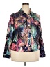 Erin London Print Purple Jacket Size XXL - photo 1