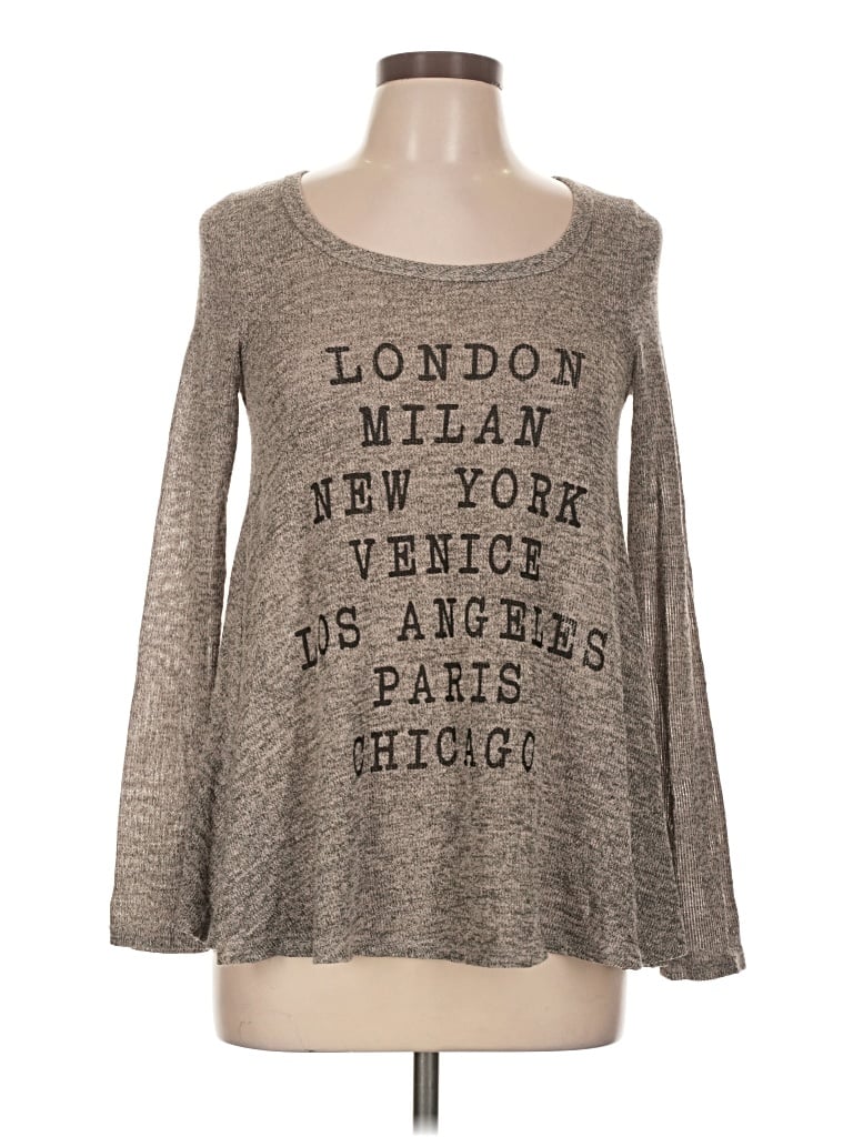 Pre-owned Xxi Long Sleeve T-shirt In Gray