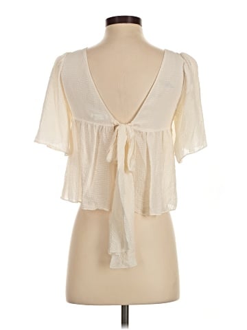 Club Monaco Short Sleeve Blouse (view 2)