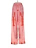 Unbranded 100% Polyester Print Pink Casual Pants Size S - photo 2