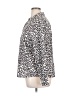 Chico's 100% Cotton Animal Print Silver Long Sleeve Button-Down Shirt Size XL (3) - photo 5