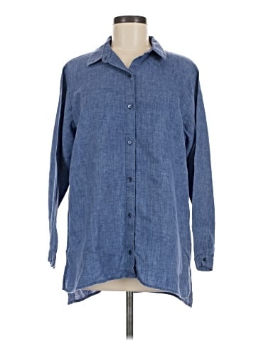 Eileen Fisher Long Sleeve Button-Down Shirt (view 1)