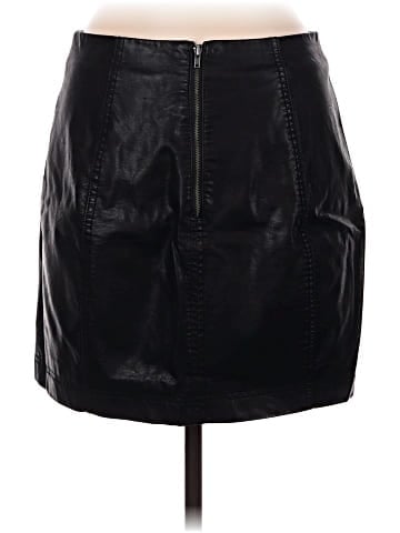 Free People Faux Leather Skirt (view 2)