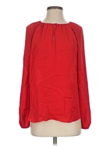 Diane von Furstenberg Long Sleeve Silk Top (view 1)
