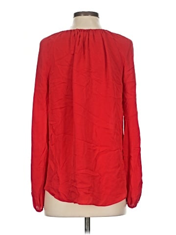Diane von Furstenberg Long Sleeve Silk Top (view 2)