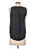 Banana Republic 100% Polyester Black Blue Sleeveless Blouse Size XS - photo 2