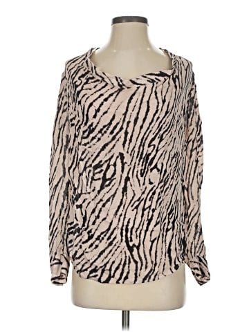 Haute Hippie Long Sleeve Silk Top (view 1)