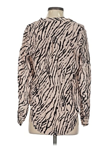 Haute Hippie Long Sleeve Silk Top (view 2)