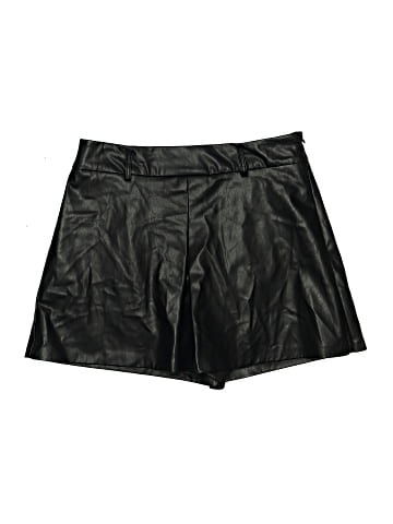 Zara Faux Leather Shorts (view 1)