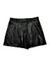 Zara 100% Polyester Black Faux Leather Shorts Size M - photo 1