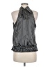 Piace 100% Polyester Black Sleeveless Blouse Size M - photo 2