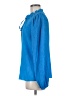 DKNY 100% Polyester Blue Long Sleeve Blouse Size M - photo 5
