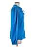 DKNY 100% Polyester Blue Long Sleeve Blouse Size M - photo 4