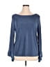 MSK Blue Long Sleeve Top Size 1X - photo 1