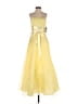 Masquerade 100% Polyester Yellow Cocktail Dress Size 3 - 4 - photo 1