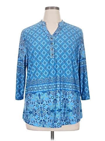 N Touch 3/4 Sleeve Blouse (view 1)