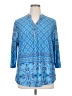 N Touch Blue 3/4 Sleeve Blouse Size XL - photo 1