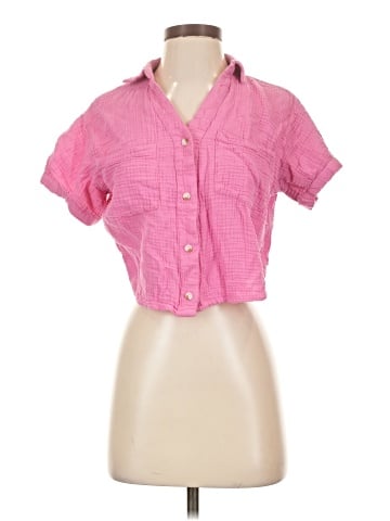 Love Notes Short Sleeve Button-Down Shirt (view 1)