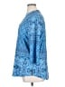N Touch Blue 3/4 Sleeve Blouse Size XL - photo 5