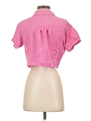 Love Notes Short Sleeve Button-Down Shirt (view 2)