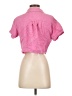 Love Notes Pink Short Sleeve Button-Down Shirt Size S - photo 2