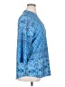 N Touch Blue 3/4 Sleeve Blouse Size XL - photo 4