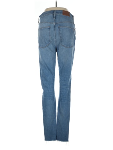 Madewell Tall Curvy High-Rise Skinny Jeans in Ontario: Distressed-Hem Edition (view 2)
