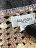 Allison Joy 100% Nylon Tan Purple Cardigan Size M - photo 4