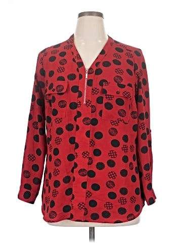 Notations Long Sleeve Blouse (view 1)