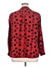 Notations Polka Dots Red Long Sleeve Blouse Size 1X - photo 2