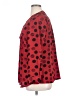 Notations Polka Dots Red Long Sleeve Blouse Size 1X - photo 5