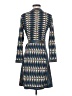 BCBGMAXAZRIA Chevron-herringbone Blue Cocktail Dress Size XS - photo 2
