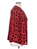 Notations Polka Dots Red Long Sleeve Blouse Size 1X - photo 4