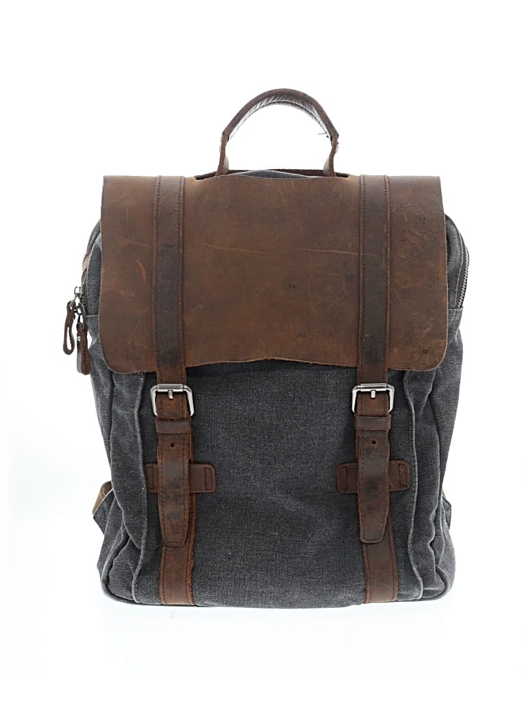 Pre-owned Assorted Brands Backpack In Gray