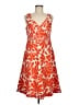 Boden 100% Cotton Orange Cocktail Dress Size 8R - photo 1