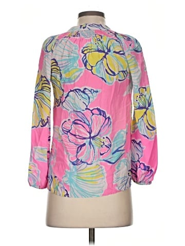 Lilly Pulitzer 3/4 Sleeve Silk Top (view 2)