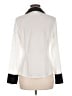Essentials by Milano 100% Polyester Color Block Ivory Long Sleeve Blouse Size M - photo 2