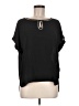 Appraisal 100% Polyester Black Short Sleeve Blouse Size M - photo 1